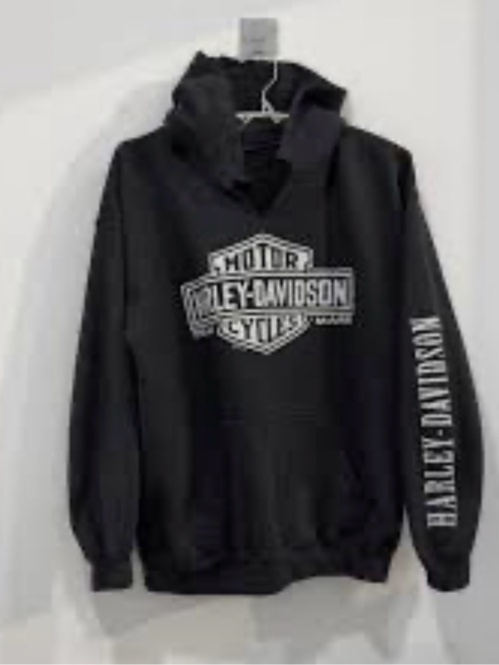 Harley-Davidson Elk River Hoodie Back Logo Sz L Men's Pullover Motorcycle Jl26